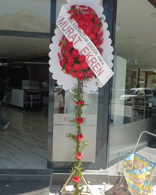 Yeşil Gövdeli Kırmızı Gerbera Ayaklı Sepet - Malatya Çiçekçi By Soydan (2)
